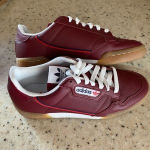 Adidas Court Style Continental 80 Size 6 Red